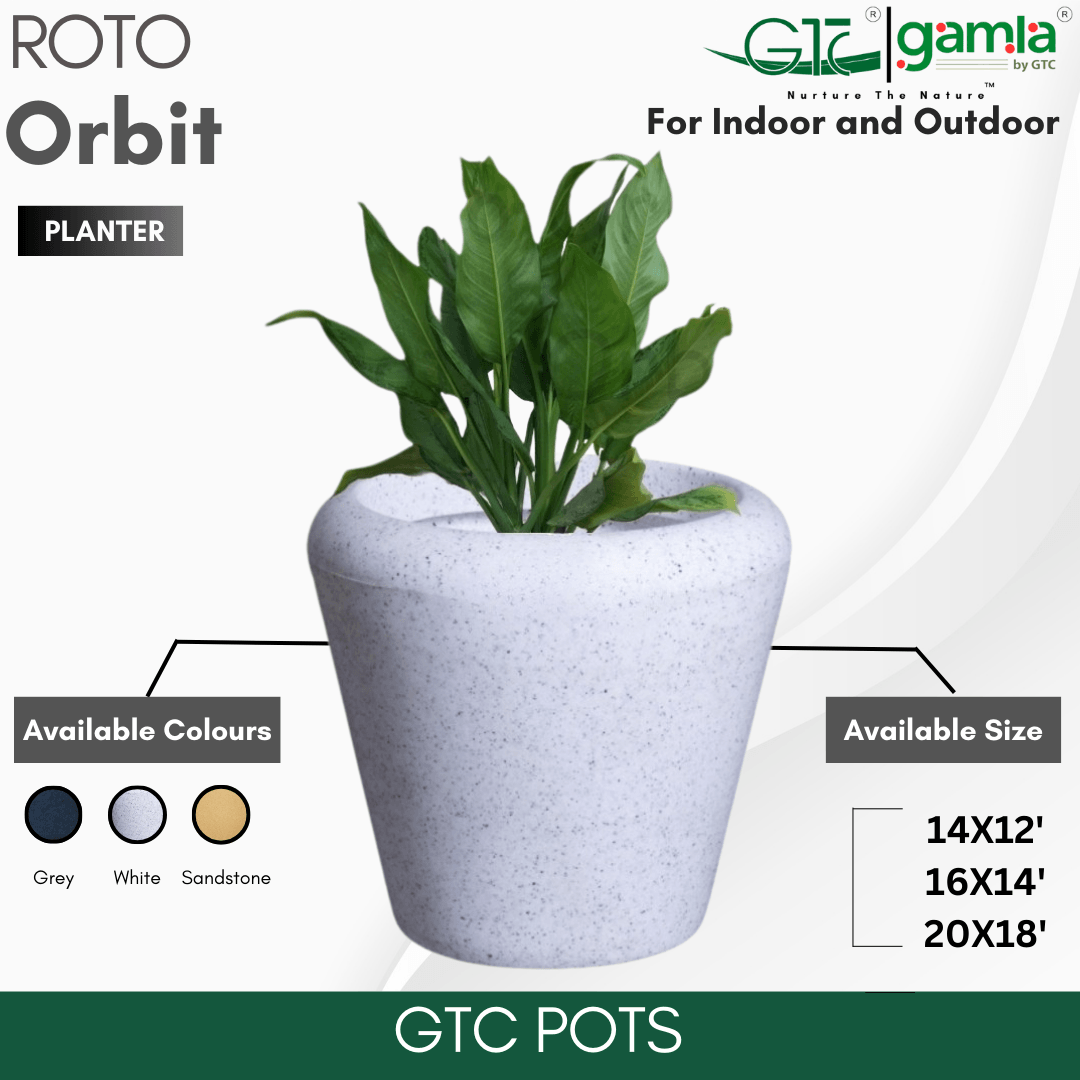 Orbit Planter Roto Moulding Planter Suitable for Home, Gardens, Hotels and Resorts - GTC POTS