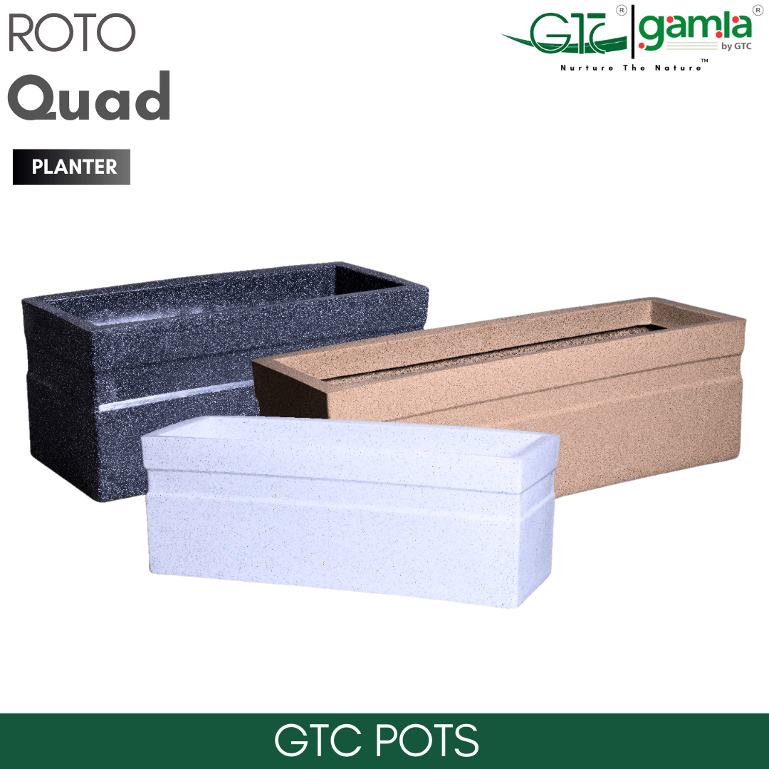 Quad Planter Roto Moulding Planter Suitable for Home, Gardens, Hotels and Resorts - GTC POTS