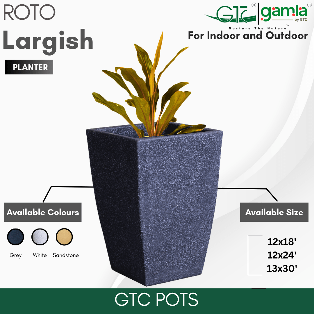 Largish Planter Roto Moulding Planter Suitable for Home, Gardens, Hotels and Resorts - GTC POTS