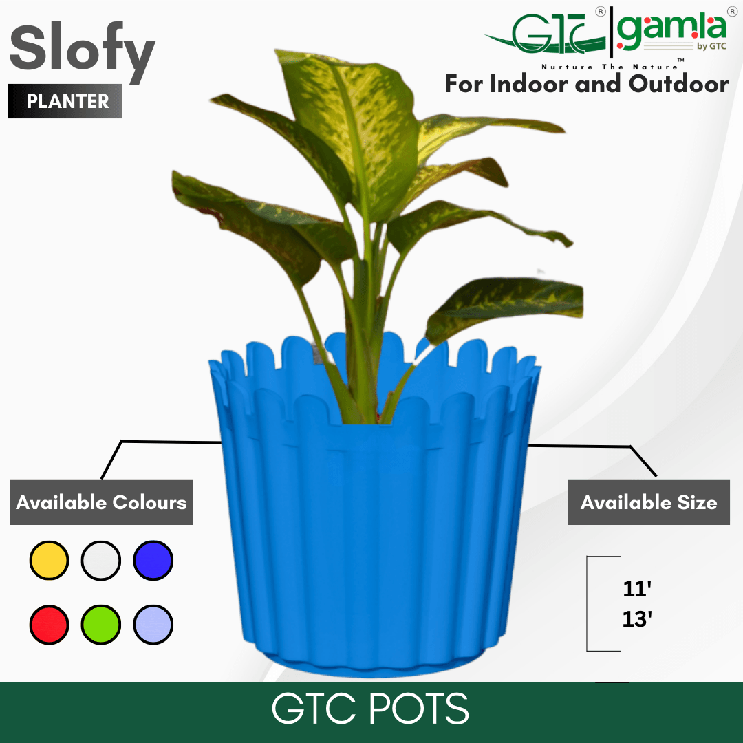 Slofy Planter (Set Of 3) Suitable for Home, Gardens, Indoor, Outdoor - GTC POTS