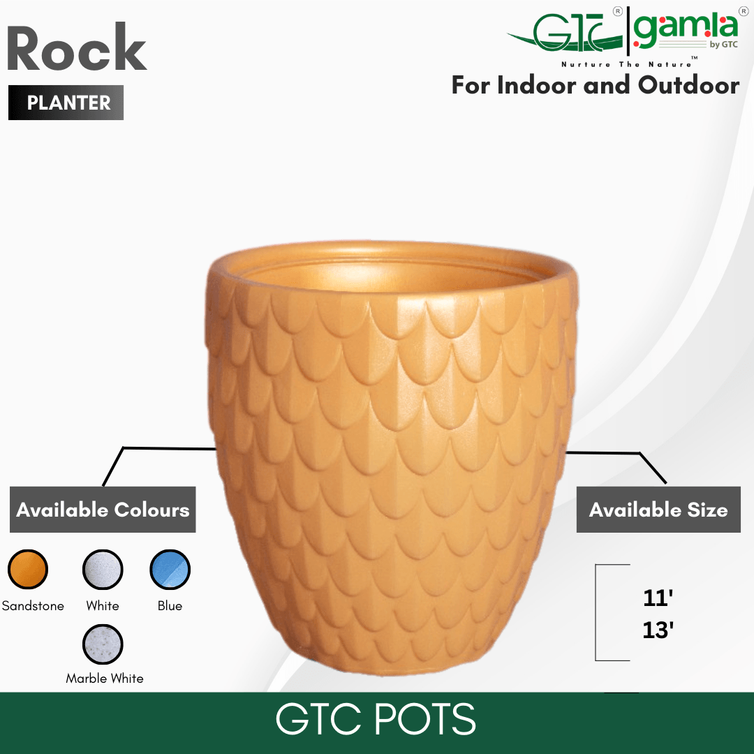 Rock Planter – Real Stone Look Pot for Natural Decor