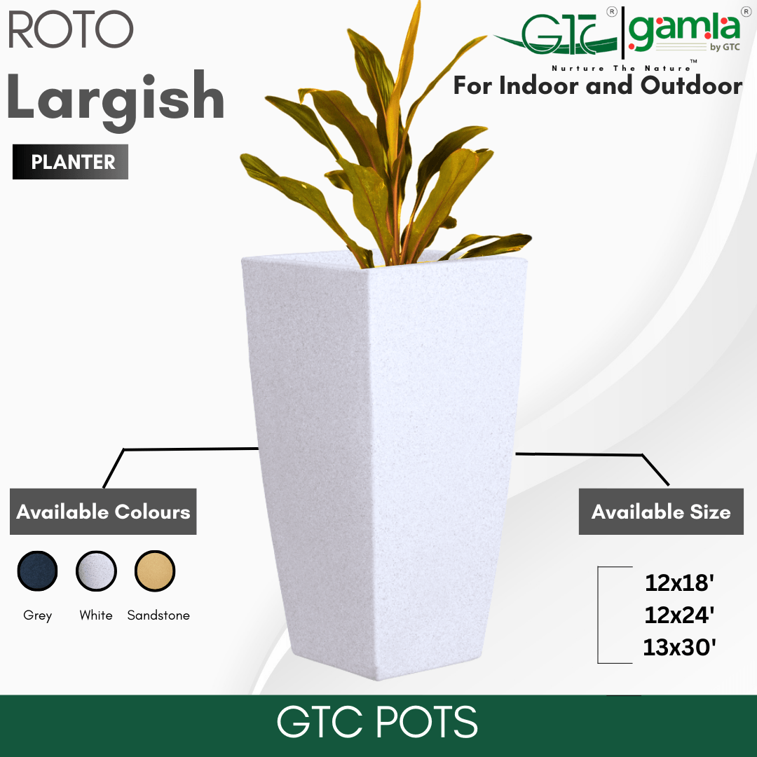 Largish Planter Roto Moulding Planter Suitable for Home, Gardens, Hotels and Resorts - GTC POTS