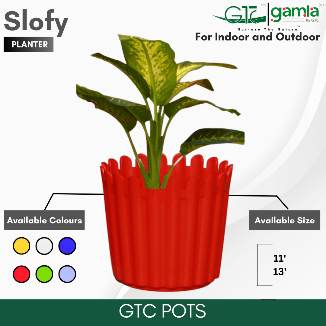 Slofy Planter (Set Of 3) Suitable for Home, Gardens, Indoor, Outdoor - GTC POTS