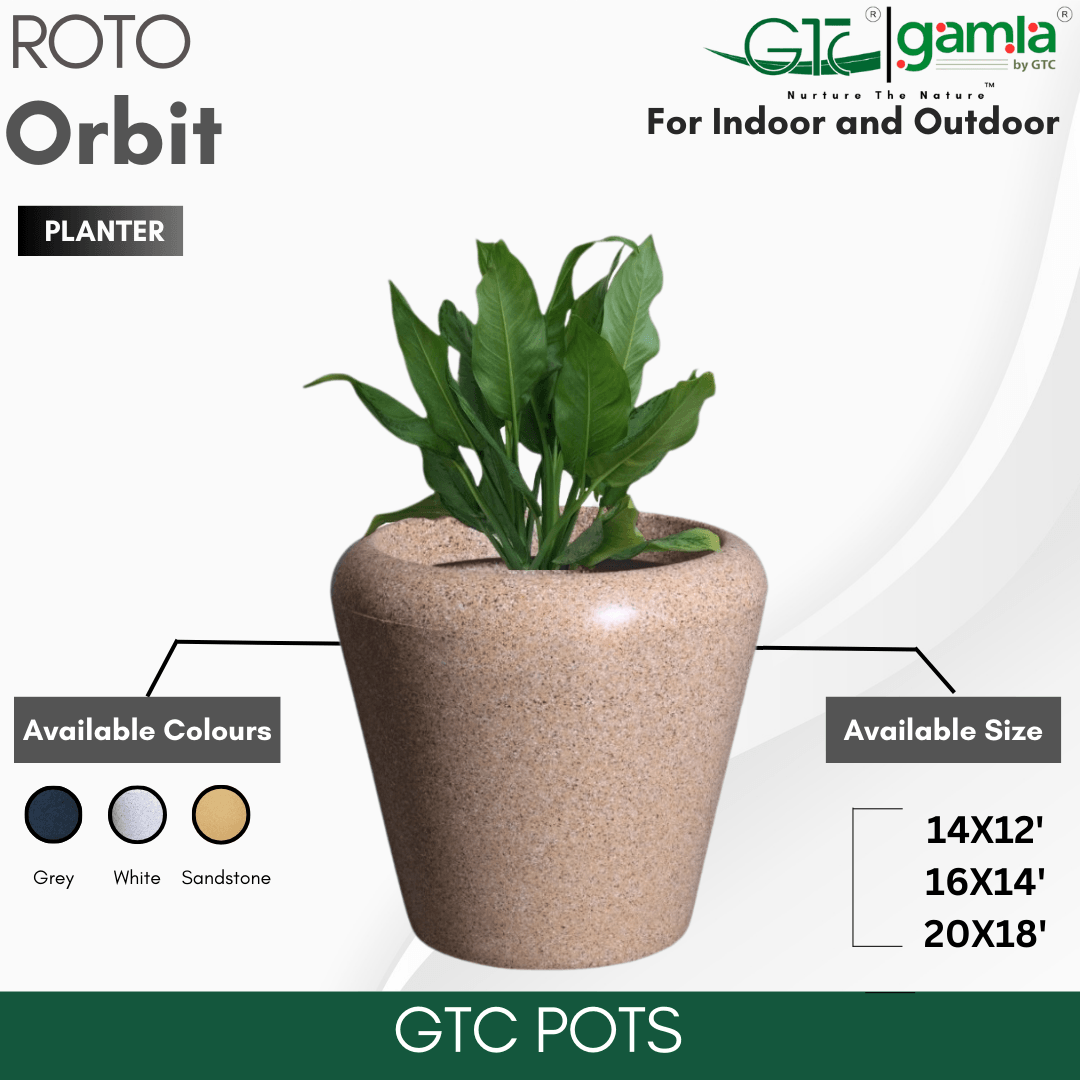 Orbit Planter Roto Moulding Planter Suitable for Home, Gardens, Hotels and Resorts - GTC POTS