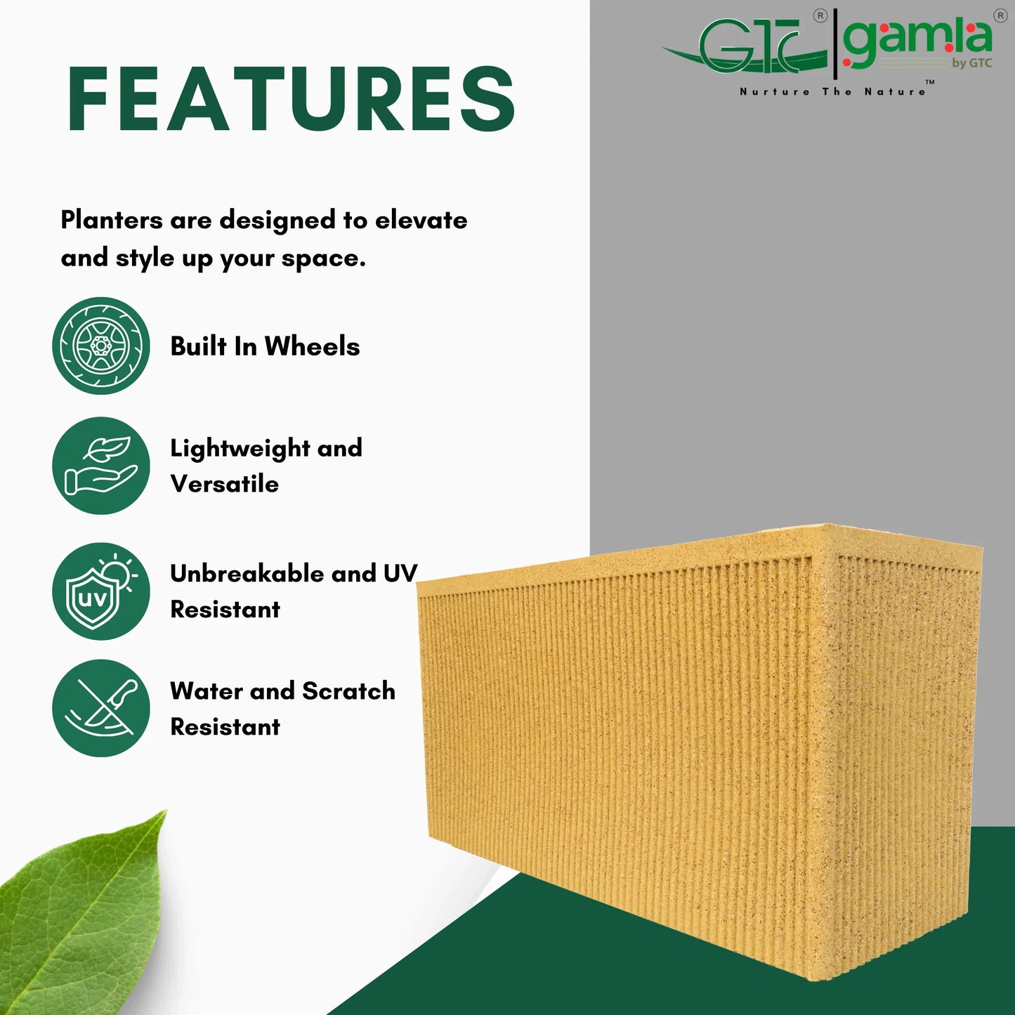 Flovia Planter Roto Moulding Suitable for Home, Gardens, Hotels and Resorts