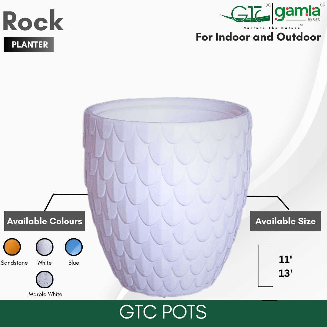 Rock Planter – Real Stone Look Pot for Natural Decor