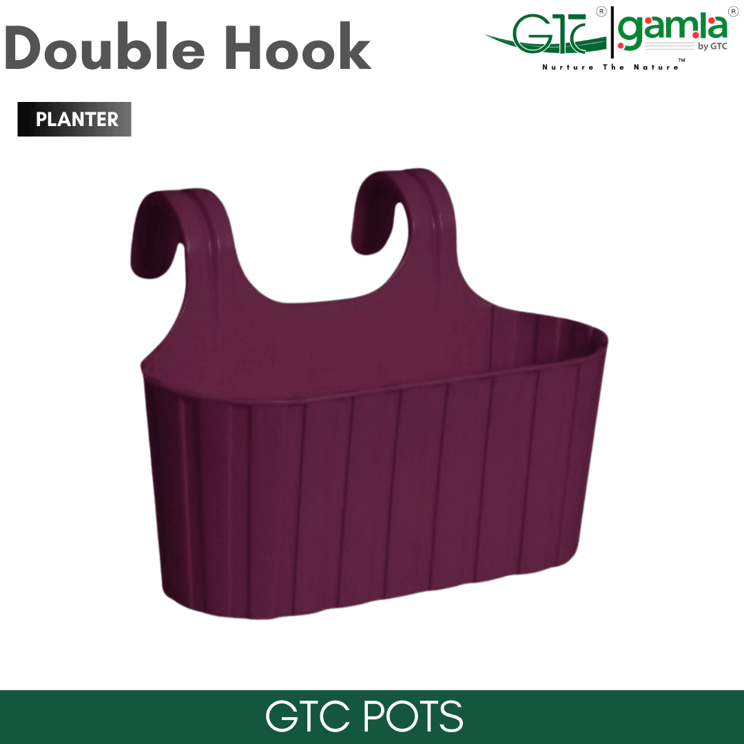 Double Hook (Set Of 5) Suitable for Home, Gardens, Hotels and Resorts - GTC POTS