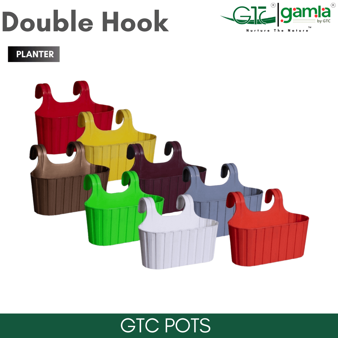 Double Hook (Set Of 5) Suitable for Home, Gardens, Hotels and Resorts - GTC POTS