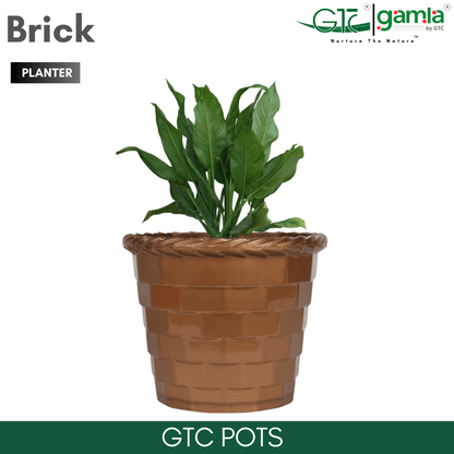 Brick Planter (Set Of 3) Suitable for Home, Gardens, Indoor, Outdoor - GTC POTS