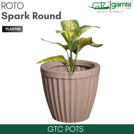 Spark Round Planter Roto Moulding Suitable for Home, Gardens, Hotels and Resorts - GTC POTS
