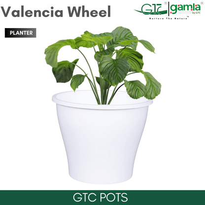 Valencia Wheel Planter Suitable for Home, Gardens, Indoor, Outdoor - GTC POTS