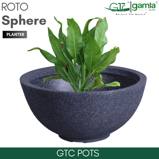 Sphere Planter Roto Moulding Planter Suitable for Home, Gardens, Hotels and Resorts - GTC POTS