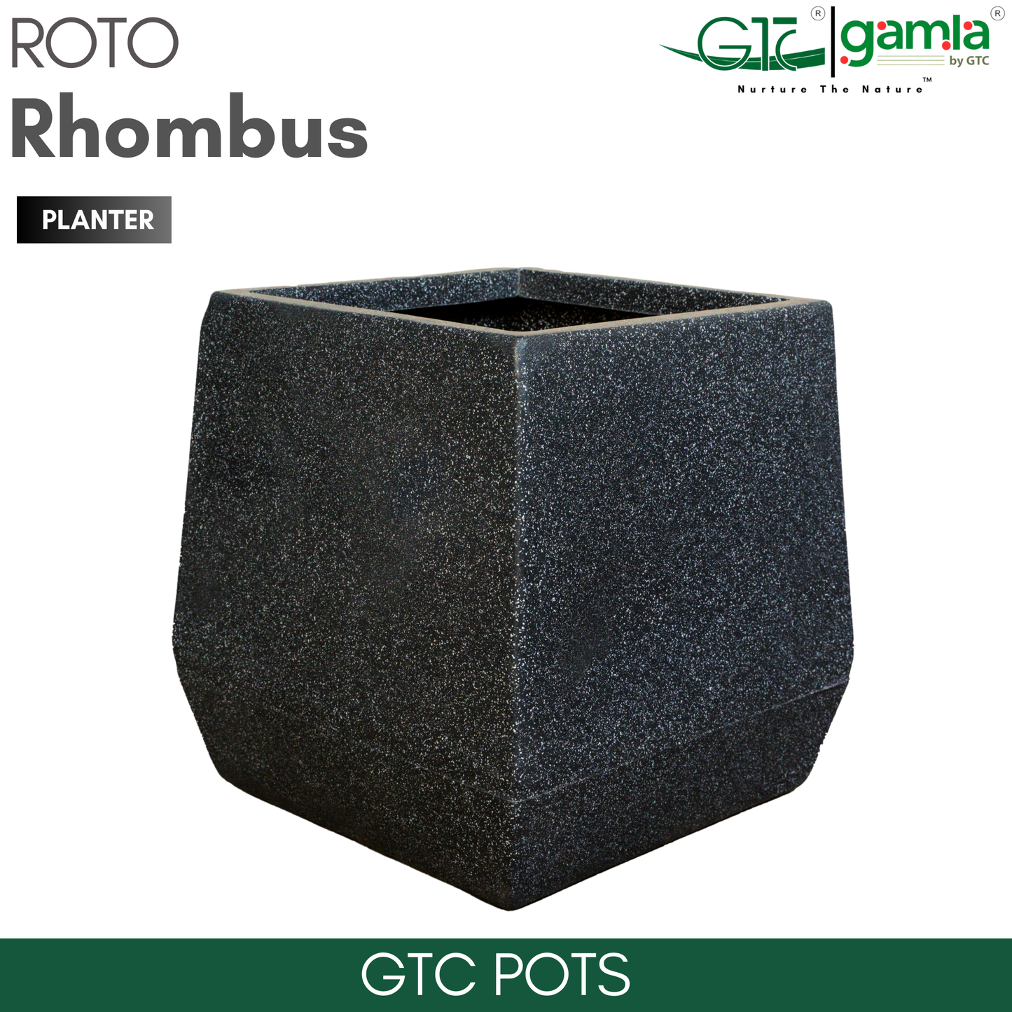 Rhombus Planter Roto Moulding Planter Suitable for Home, Gardens, Hotels and Resorts