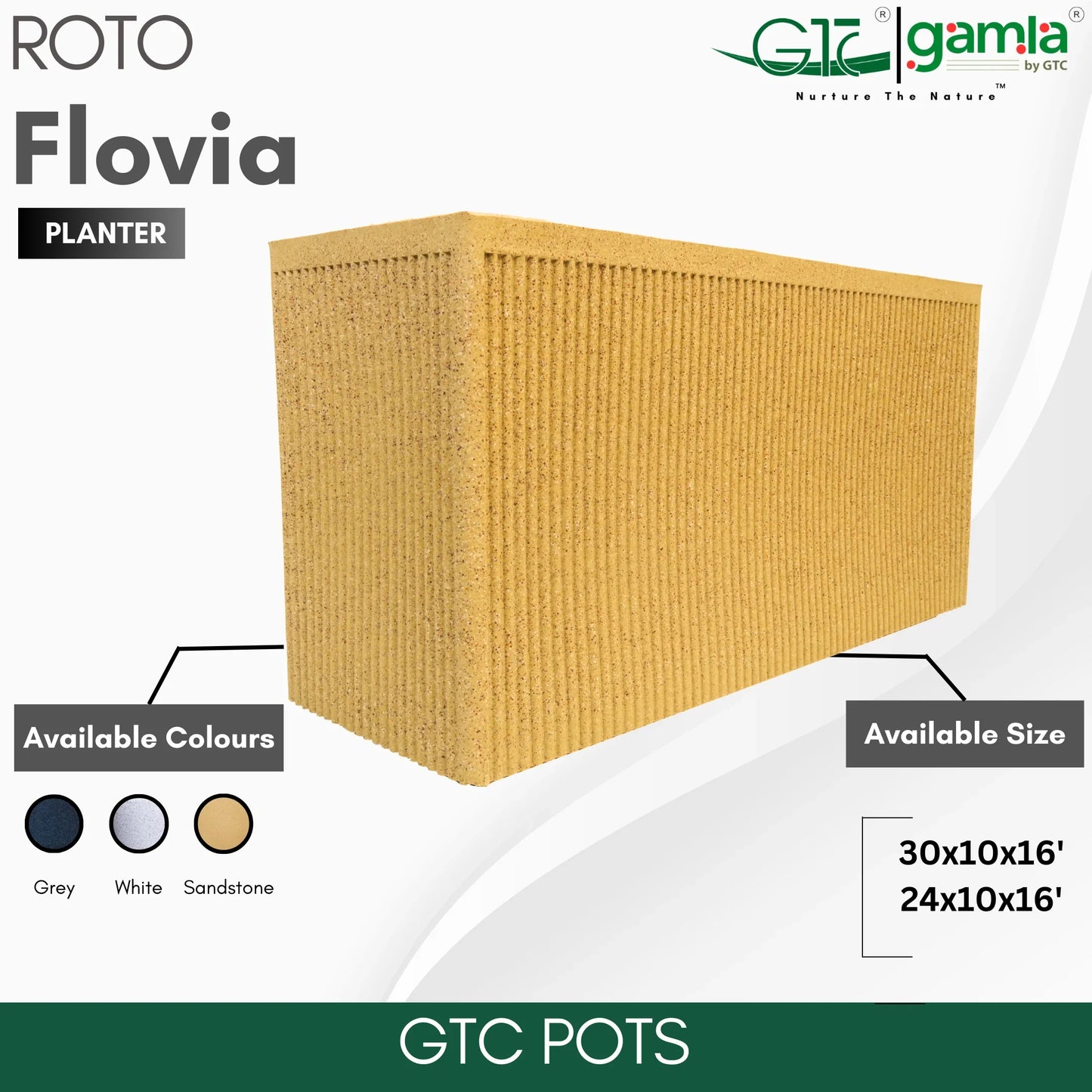 Flovia Planter Roto Moulding Suitable for Home, Gardens, Hotels and Resorts