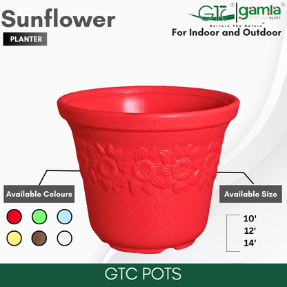Sunflower Planter Suitable for Home, Gardens, Hotels and Resorts - GTC POTS
