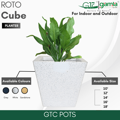 Cube Planter Roto Moulding Planter Suitable for Home, Gardens, Hotels and Resorts - GTC POTS
