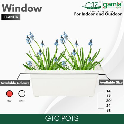 Window Planter Suitable for Home, Gardens, Hotels and Resorts - GTC POTS