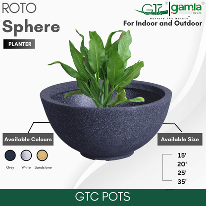Sphere Planter Roto Moulding Planter Suitable for Home, Gardens, Hotels and Resorts - GTC POTS