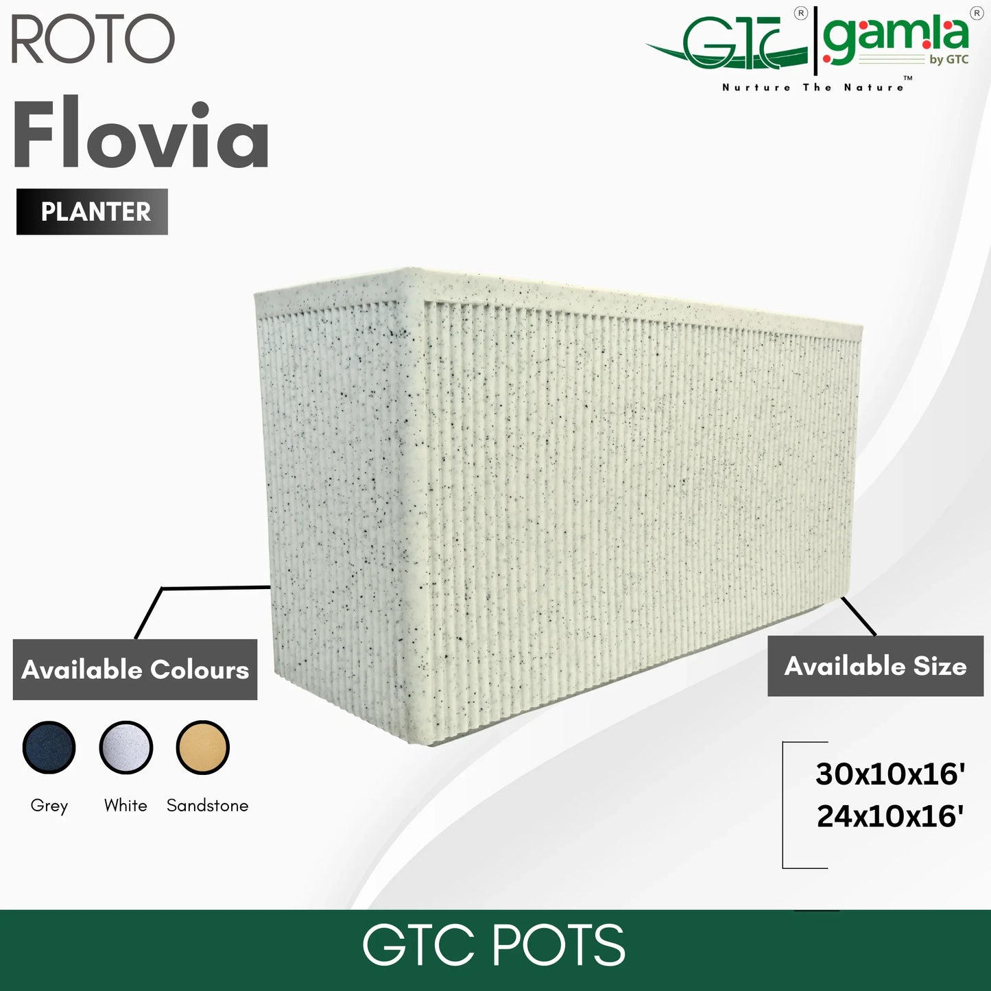 Flovia Planter Roto Moulding Suitable for Home, Gardens, Hotels and Resorts