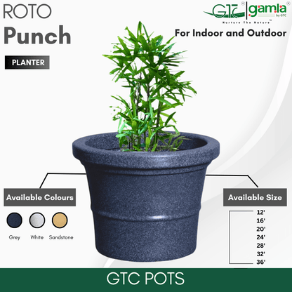 Punch Planter Roto Moulding Planter Suitable for Home, Gardens, Hotels and Resorts - GTC POTS