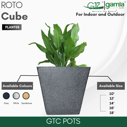 Cube Planter Roto Moulding Planter Suitable for Home, Gardens, Hotels and Resorts - GTC POTS