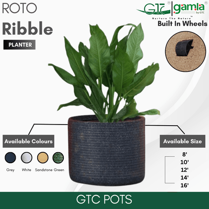 Ribble Wheel Planter Roto Moulding Planter Suitable for Home, Gardens, Hotels and Resorts - GTC POTS