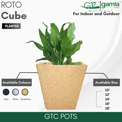 Cube Planter Roto Moulding Planter Suitable for Home, Gardens, Hotels and Resorts - GTC POTS