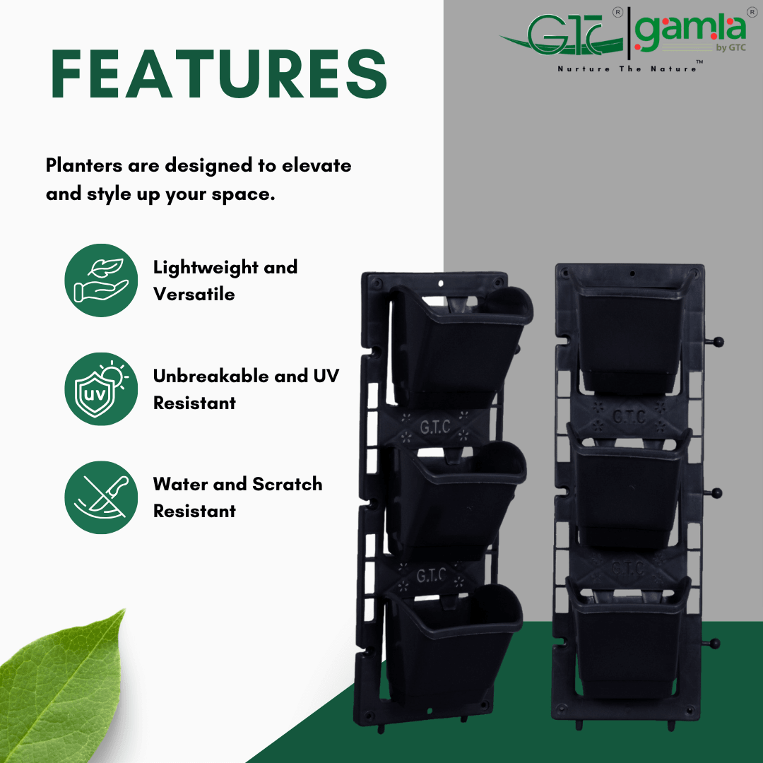Vertical Planter Suitable for Home, Gardens, Hotels and Resorts - GTC POTS