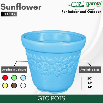 Sunflower Planter Suitable for Home, Gardens, Hotels and Resorts - GTC POTS