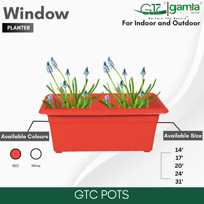 Window Planter Suitable for Home, Gardens, Hotels and Resorts - GTC POTS