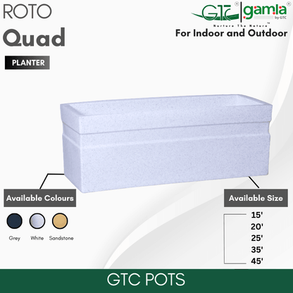 Quad Planter Roto Moulding Planter Suitable for Home, Gardens, Hotels and Resorts - GTC POTS