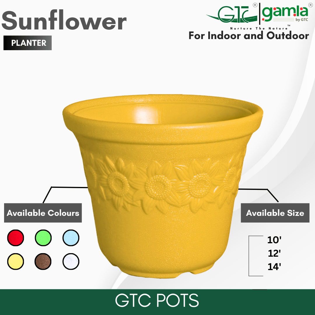 Sunflower Planter Suitable for Home, Gardens, Hotels and Resorts - GTC POTS
