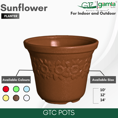 Sunflower Planter Suitable for Home, Gardens, Hotels and Resorts - GTC POTS