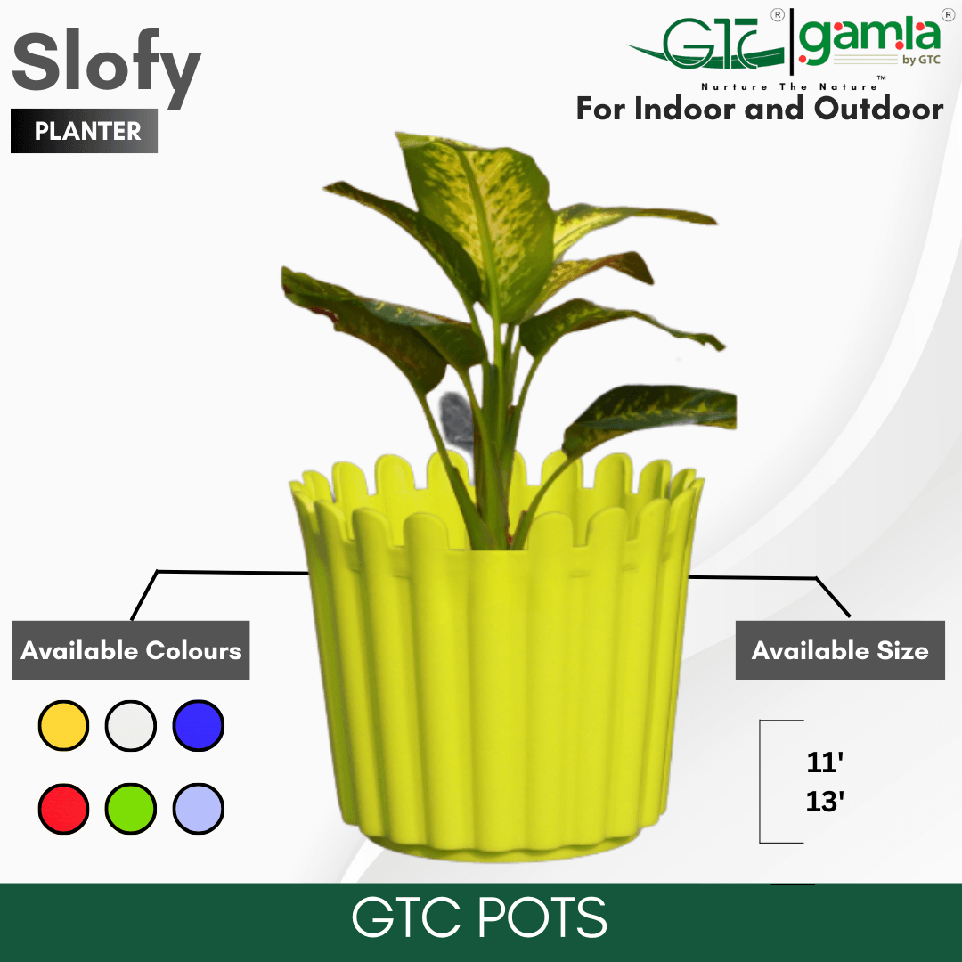 Slofy Planter (Set Of 3) Suitable for Home, Gardens, Indoor, Outdoor - GTC POTS