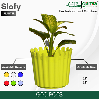 Slofy Planter (Set Of 3) Suitable for Home, Gardens, Indoor, Outdoor - GTC POTS