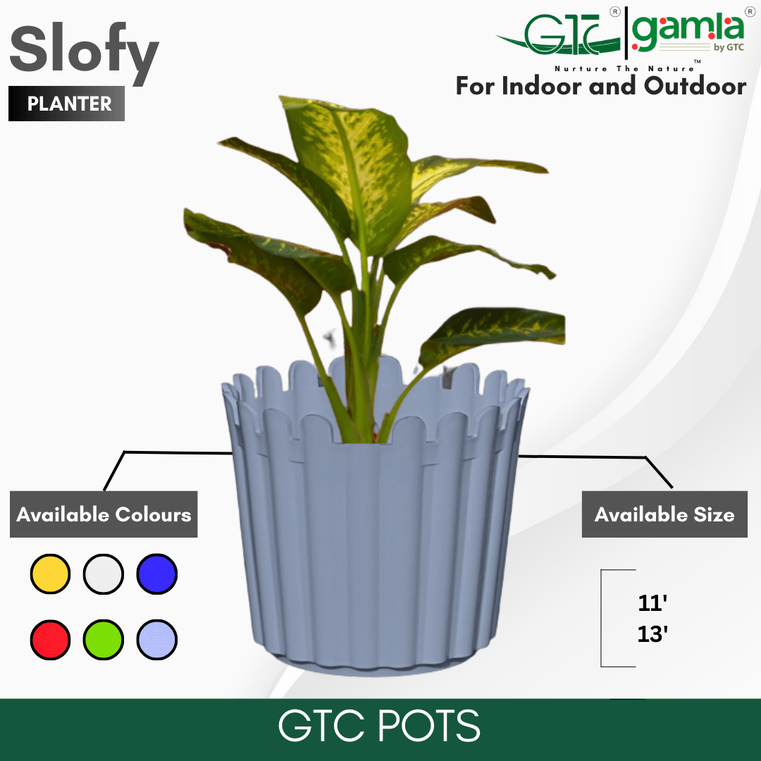 Slofy Planter (Set Of 3) Suitable for Home, Gardens, Indoor, Outdoor - GTC POTS