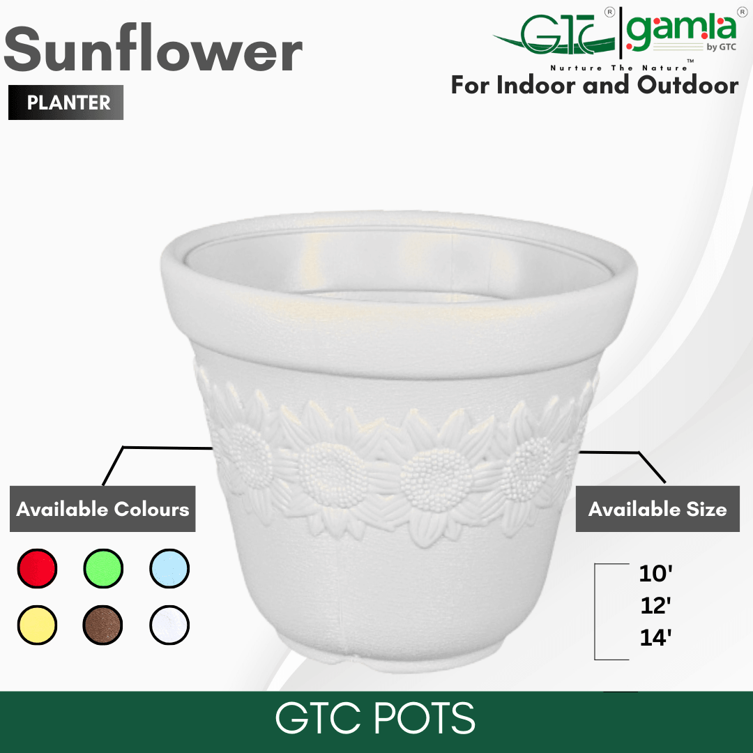 Sunflower Planter Suitable for Home, Gardens, Hotels and Resorts - GTC POTS