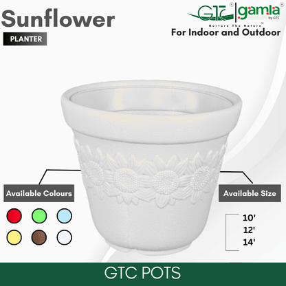 Sunflower Planter Suitable for Home, Gardens, Hotels and Resorts - GTC POTS