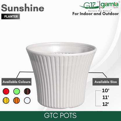 Sunshine Planter Suitable for Home, Gardens, Hotels and Resorts - GTC POTS