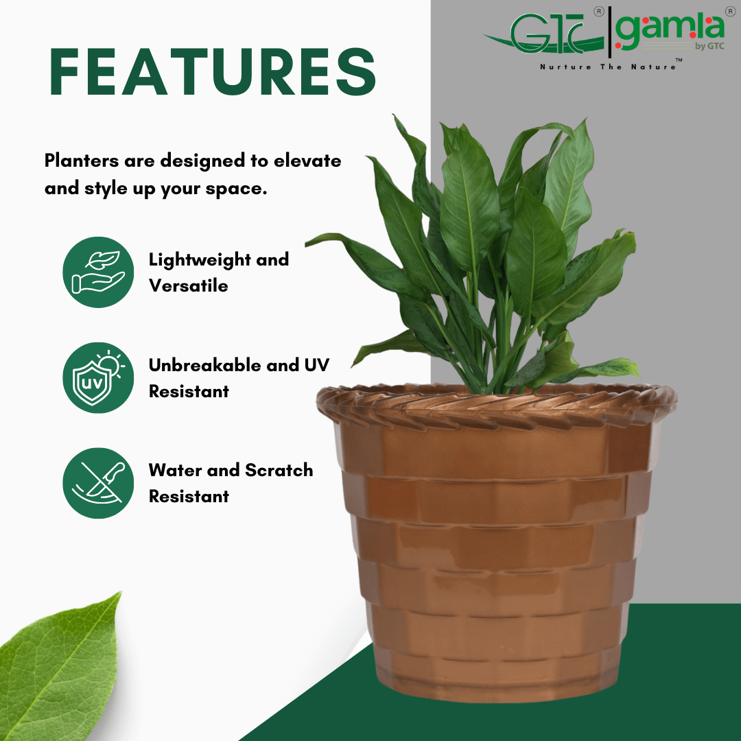 Brick Planter (Set Of 3) Suitable for Home, Gardens, Indoor, Outdoor - GTC POTS
