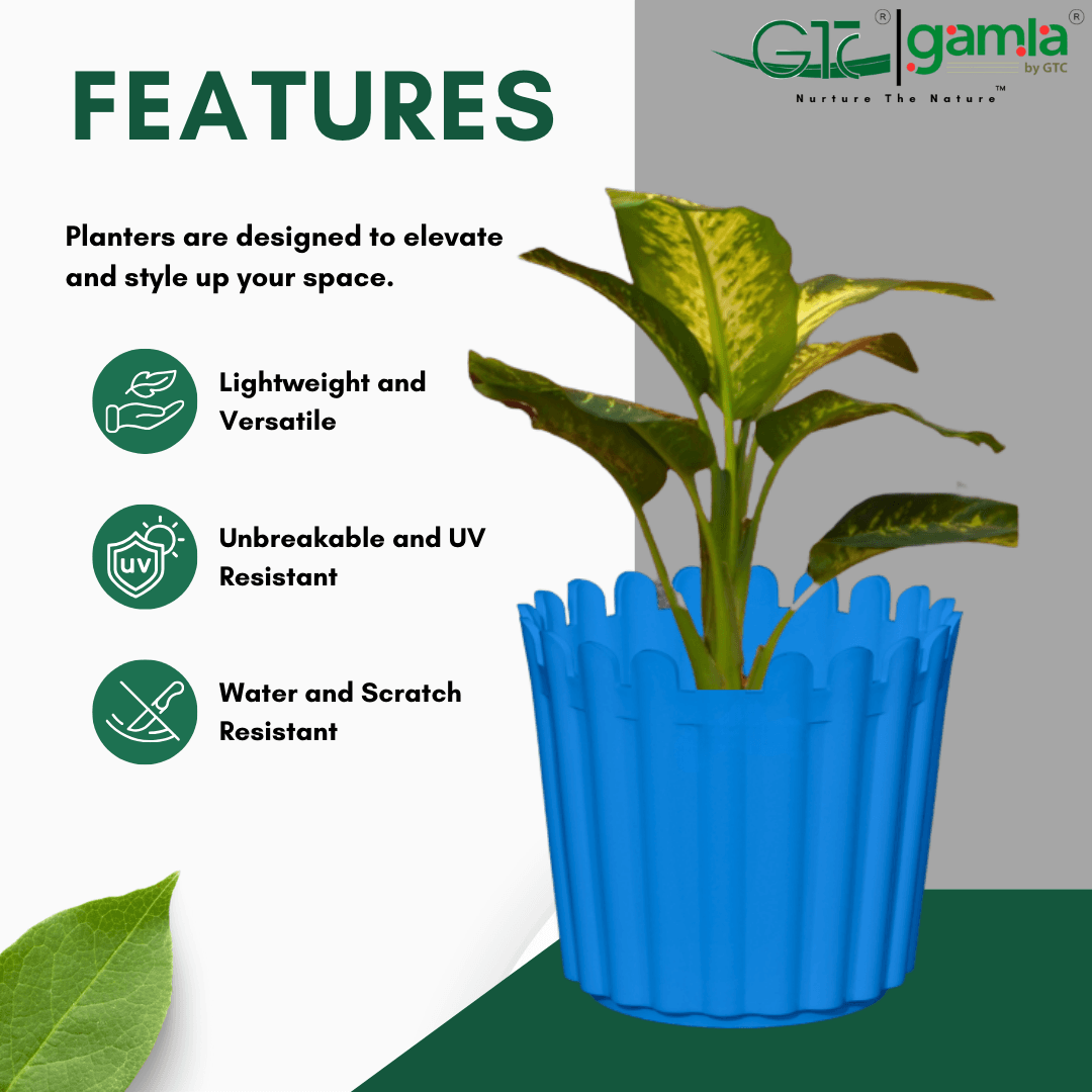 Slofy Planter (Set Of 3) Suitable for Home, Gardens, Indoor, Outdoor - GTC POTS