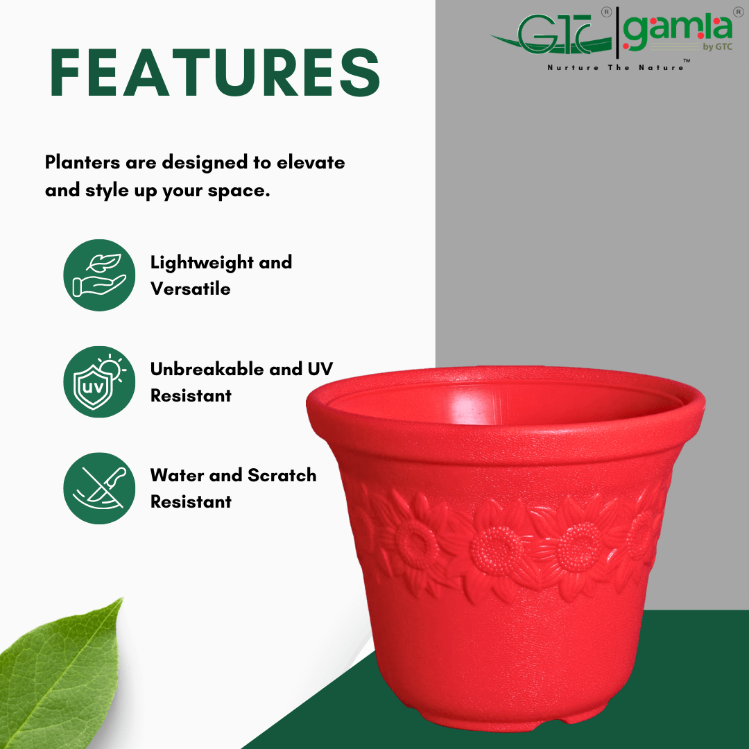 Sunflower Planter Suitable for Home, Gardens, Hotels and Resorts - GTC POTS